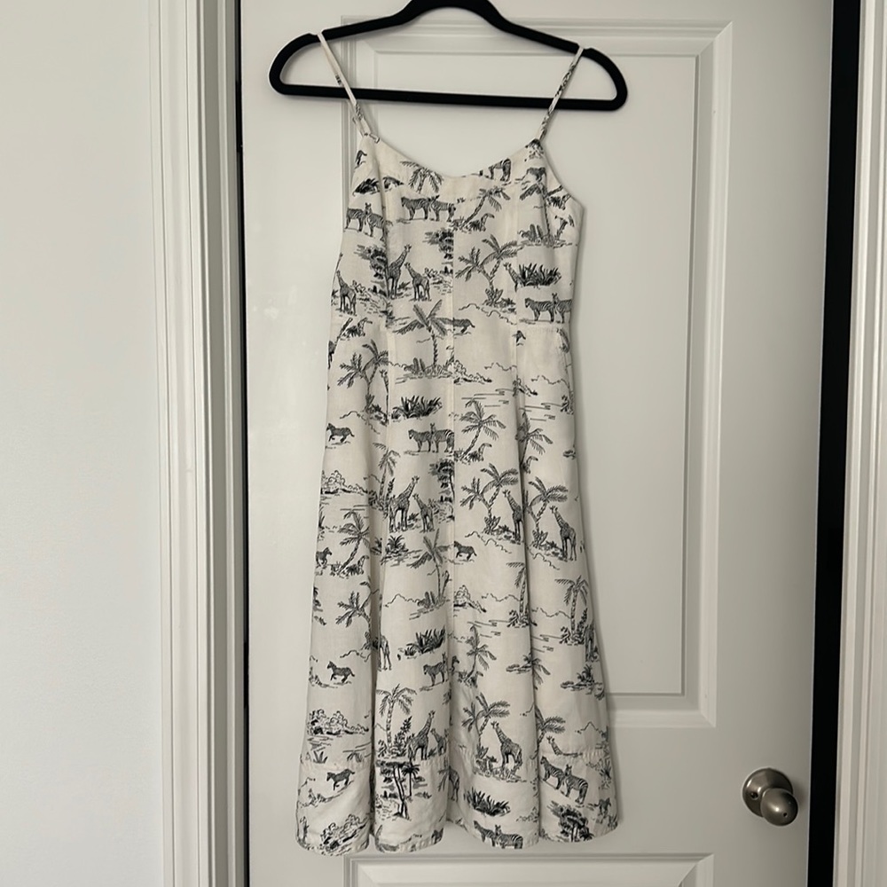 Banana Republic linen midi dress